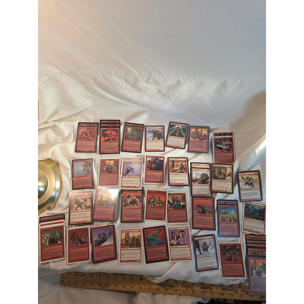 MTG Red Creature Card Lot 25+ Cards Orcish Cannonade Goblin Digging Team Mixed